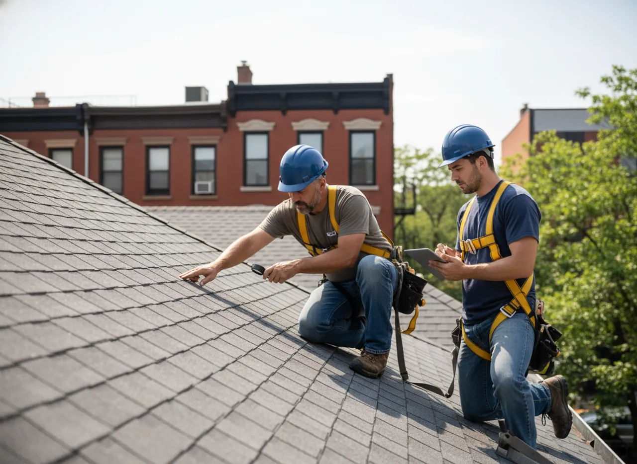 A newly installed shingle roof on a home, showing quality workmanship after a professional inspection.