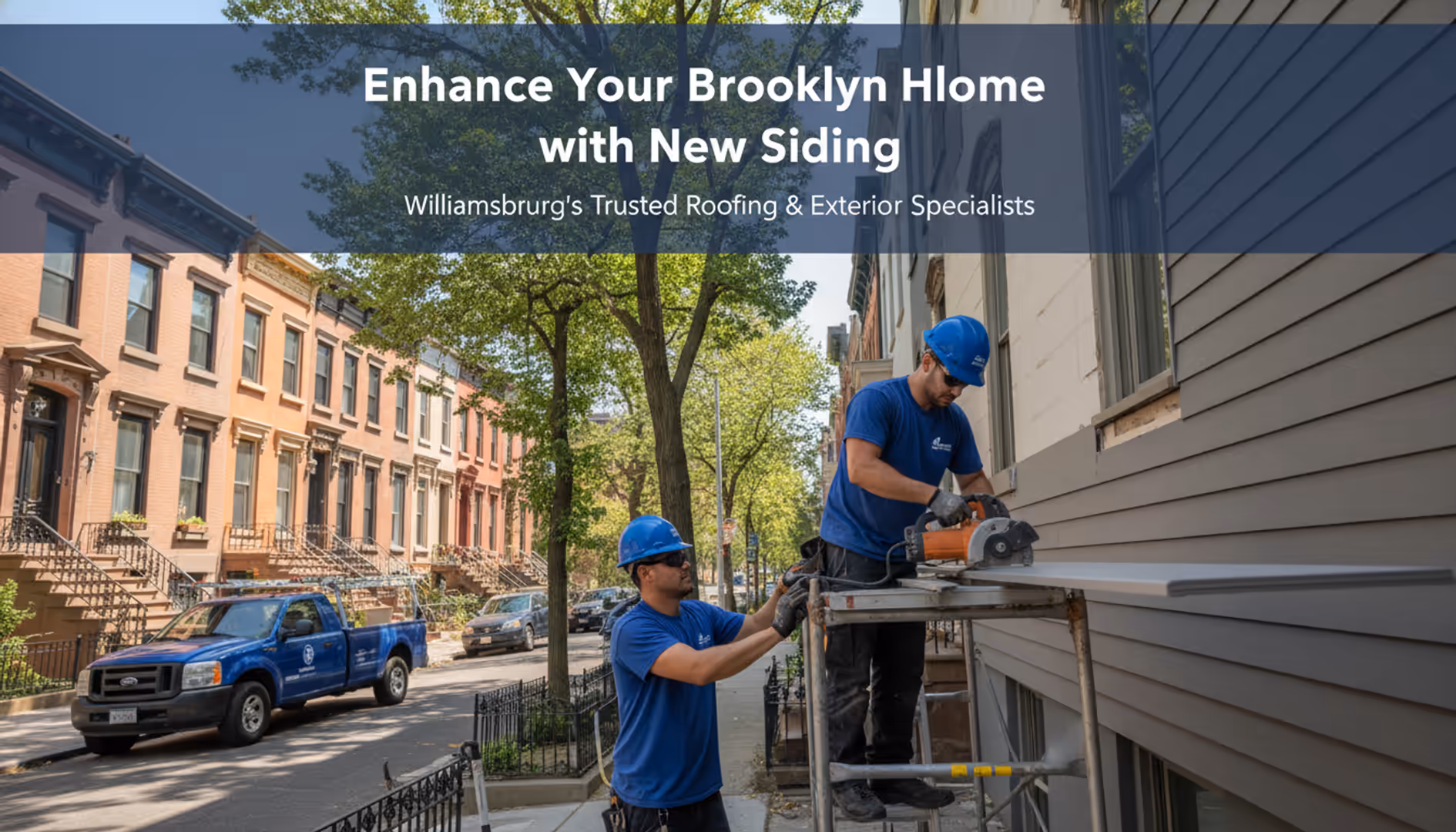 Modern Brooklyn home with freshly installed siding, showcasing enhanced curb appeal and a...